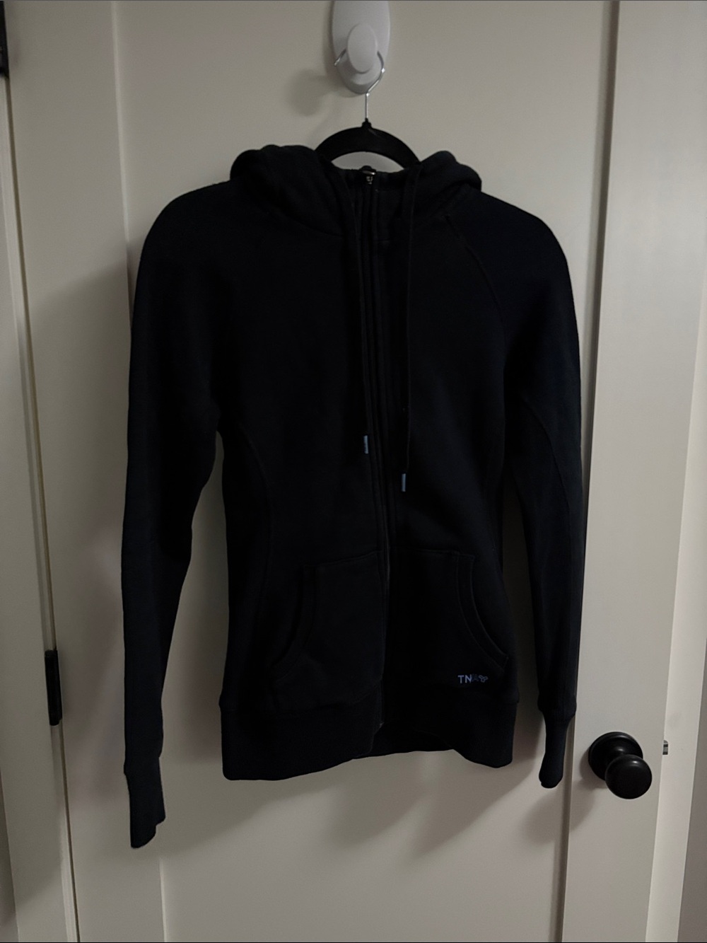 TNA black zip up hoodie size s